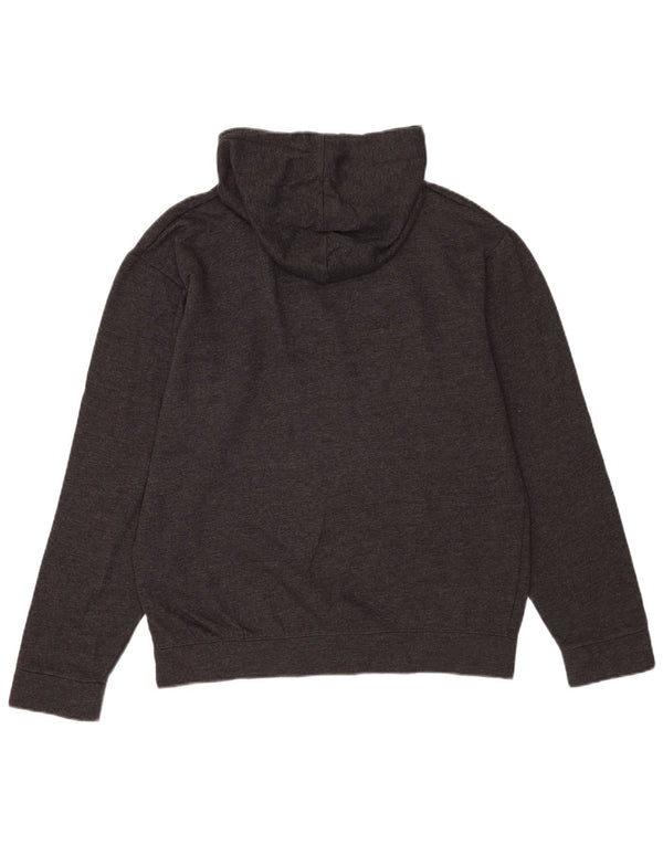 Jack & Jones moletom com capuz gráfico masculino grande algodão cinza