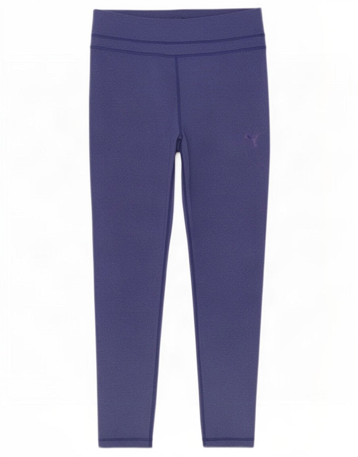 Leggings Puma Mulher UK 14 Azul Médio