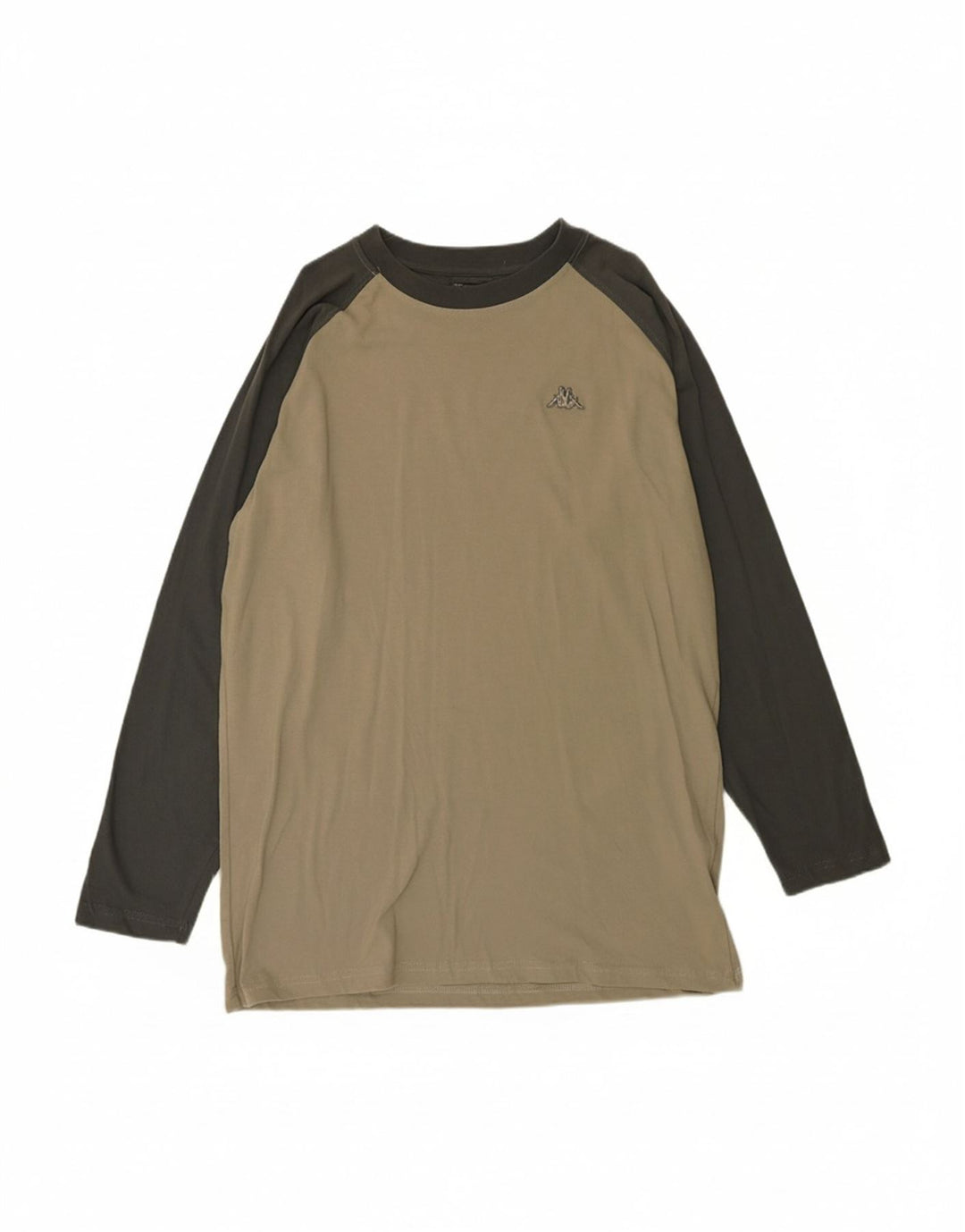 Top masculino KAPPA de manga comprida 2XL algodão colorblock cinza