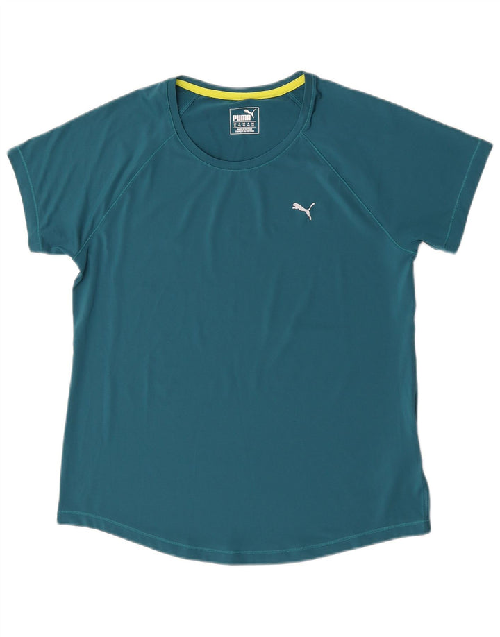 Camiseta feminina Puma UK 16 grande poliéster verde
