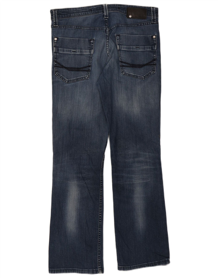 Calça jeans feminina Calvin Klein desgastada bootcut W33 L29 algodão azul