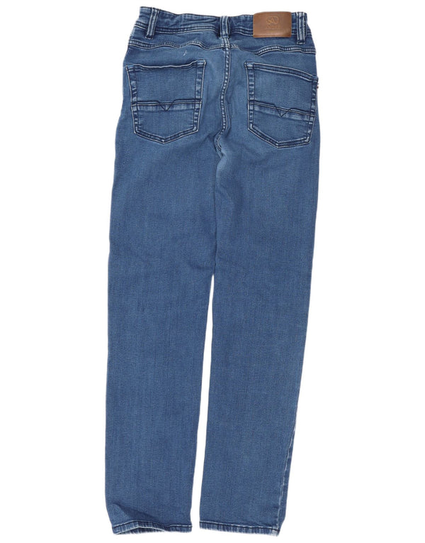 Andre Womens Modern Fit Slim Jeans W32 L29 Azul Algodão