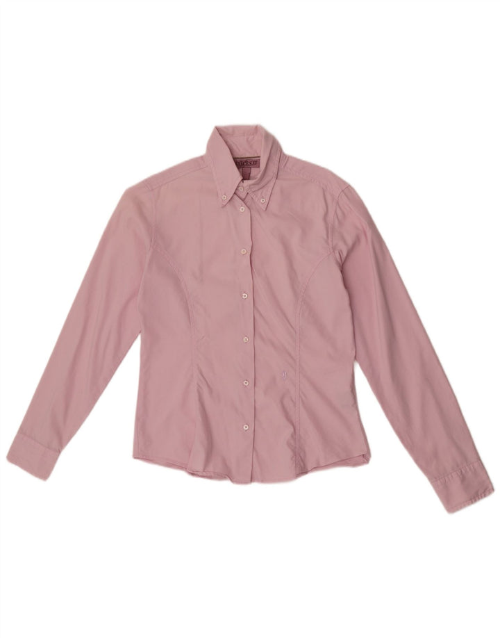Camisa feminina JECKERSON UK 14 algodão rosa médio