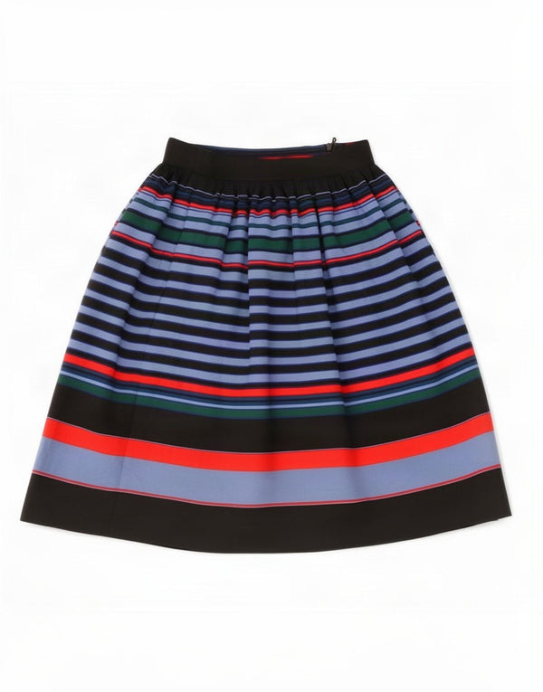 Saia feminina Zara A-Line XS W24 poliéster listrado multicolorido