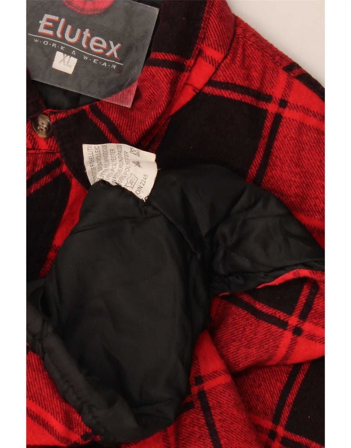 Camisa masculina de flanela Lenhador Elutex XL de algodão xadrez vermelho