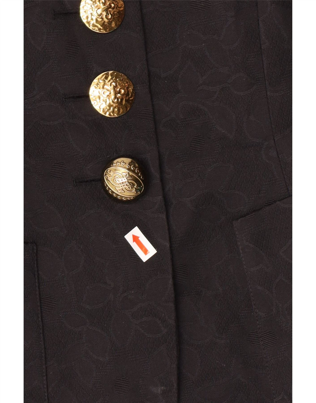 Jaqueta blazer feminina de manga curta GUY LAROCHE UE 42 grande preta clássica