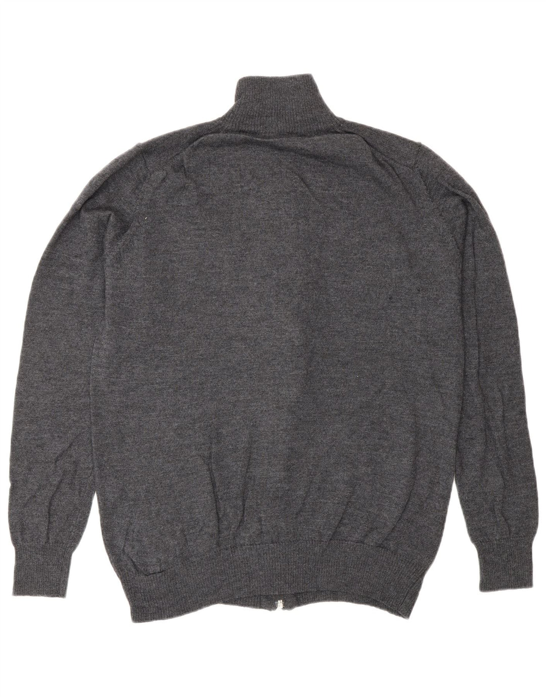 Suéter cardigã masculino Zara XL lã cinza