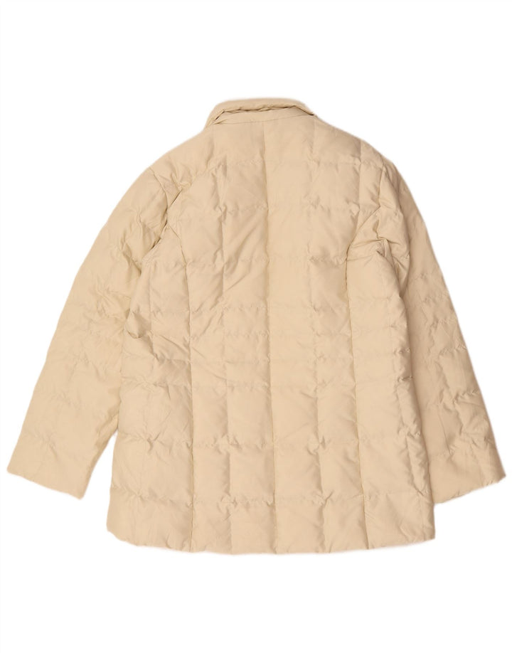 Jaqueta acolchoada feminina Sergio Tacchini UK 18 XL off white poliamida