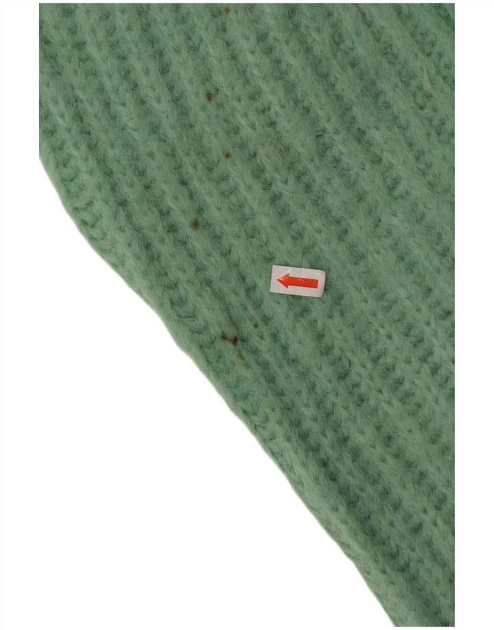 Suéter cardigã feminino Oasis com ajuste solto Reino Unido 14 poliéster verde médio