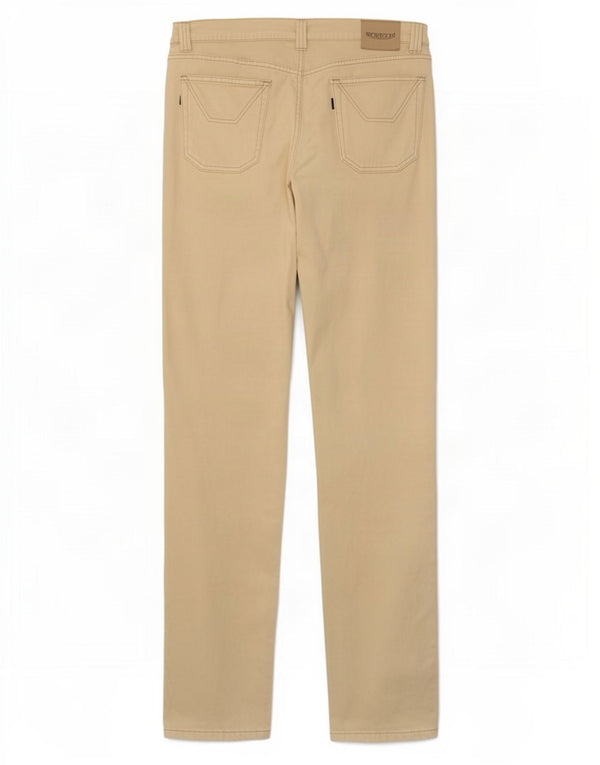 Jeans retos masculinos Jeckerson W38 L35 algodão bege
