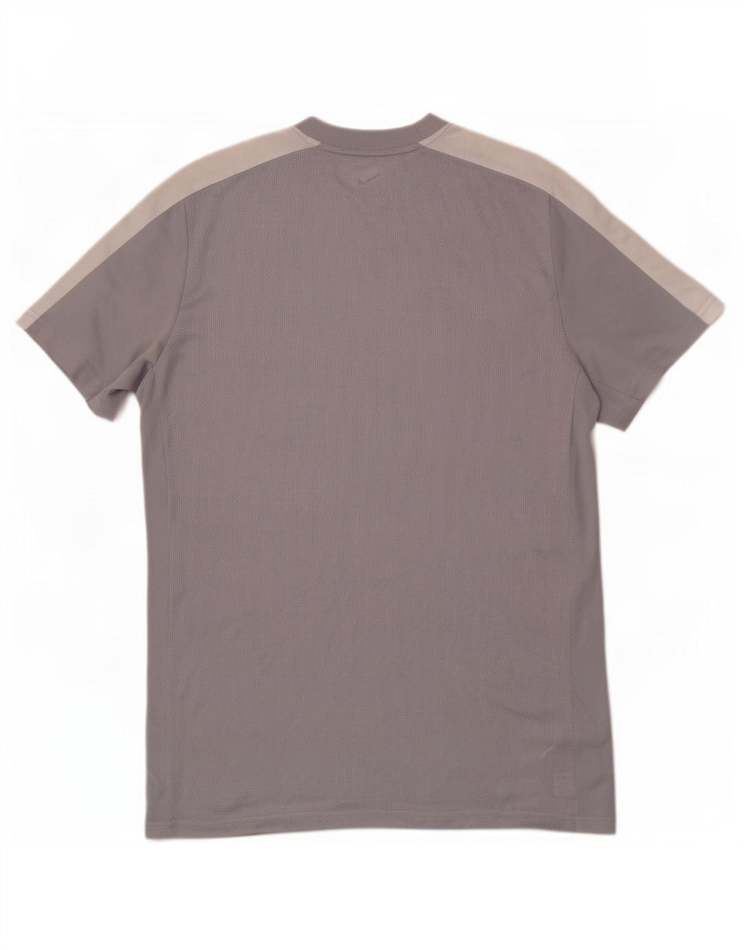 Camiseta masculina Nike Dri Fit Slim Top grande cinza colorblock poliéster