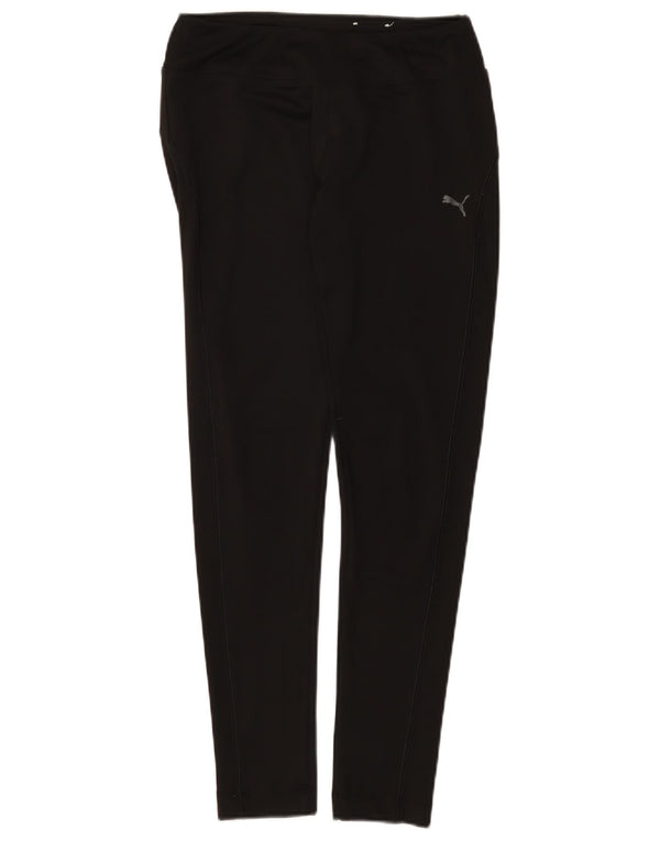 Leggings Puma Feminino UK 10 Pequeno Poliéster Preto