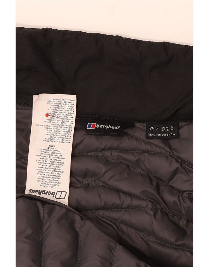 Jaqueta acolchoada feminina BERGHAUS UK 10 poliéster preto pequeno