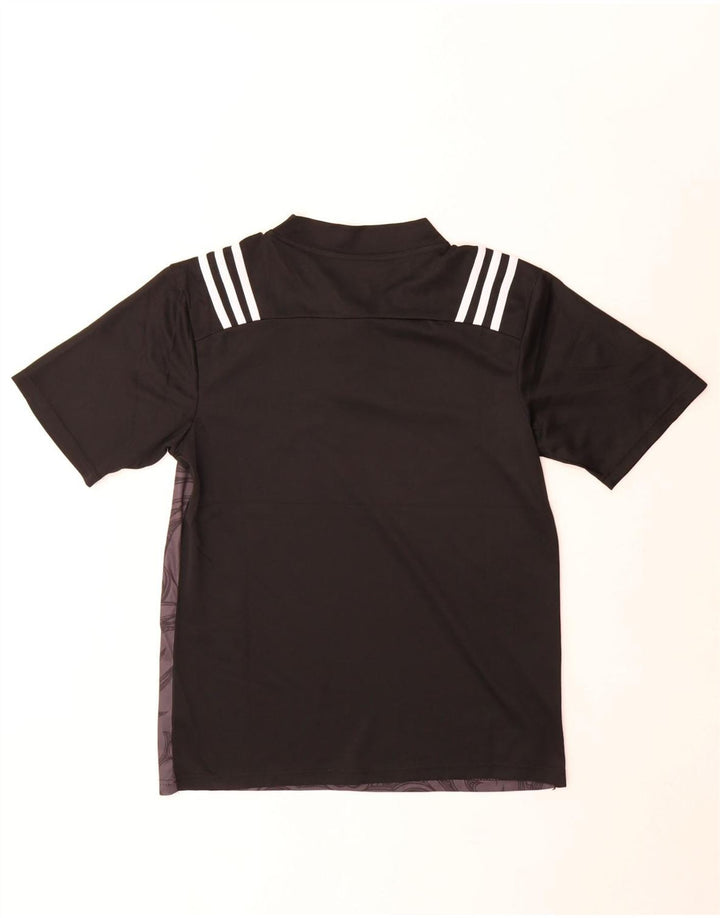 Adidas Mens Graphic T-Shirt Top Médio Preto Paisley Poliéster