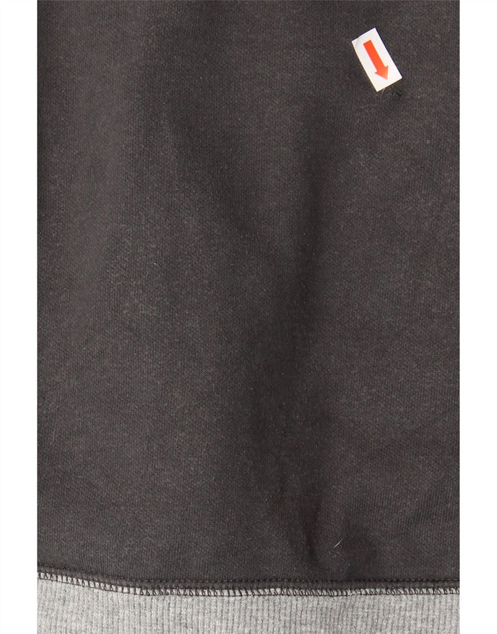 Suéter NIKE Boys Graphic Zip com capuz 13-14 anos XL cinza algodão
