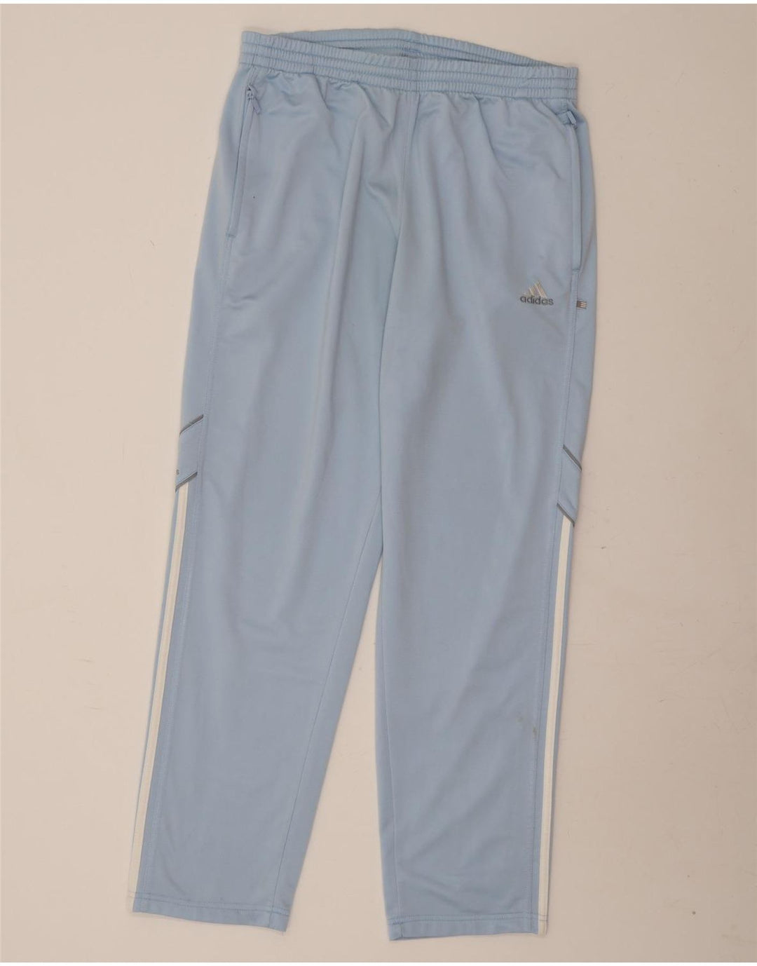 Calça Adidas Mens Treino Poliéster Azul Médio