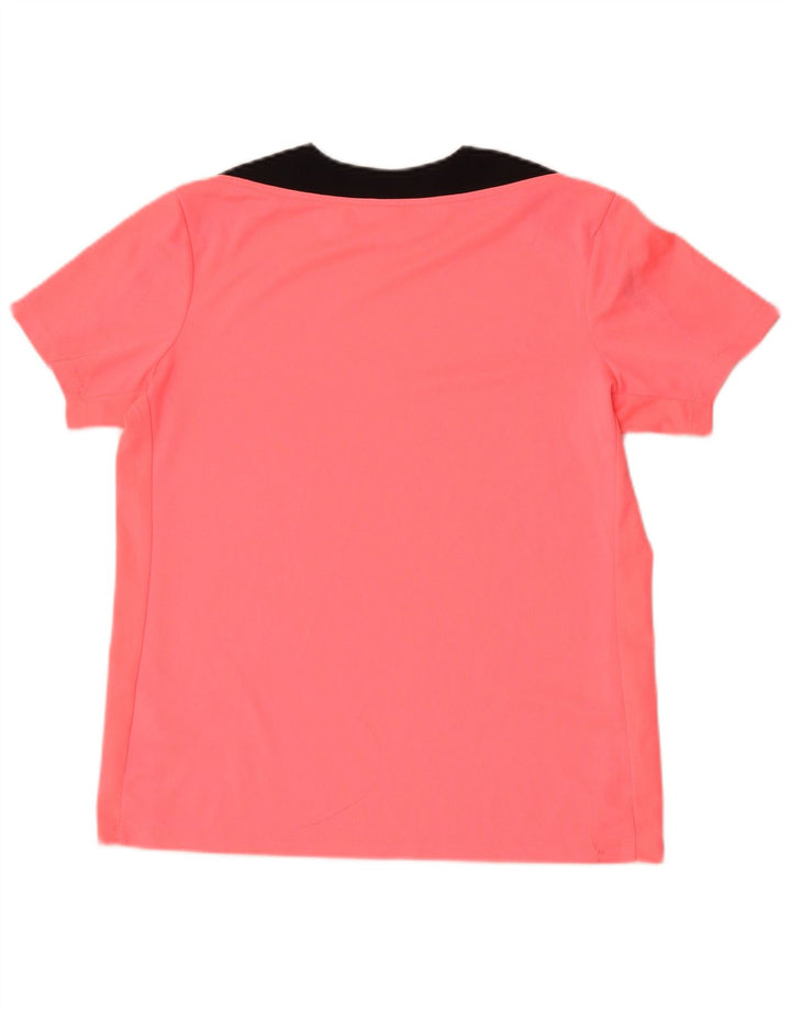 Camiseta Nike Masculina Dri Fit Top Grande Rosa Colorblock Poliéster