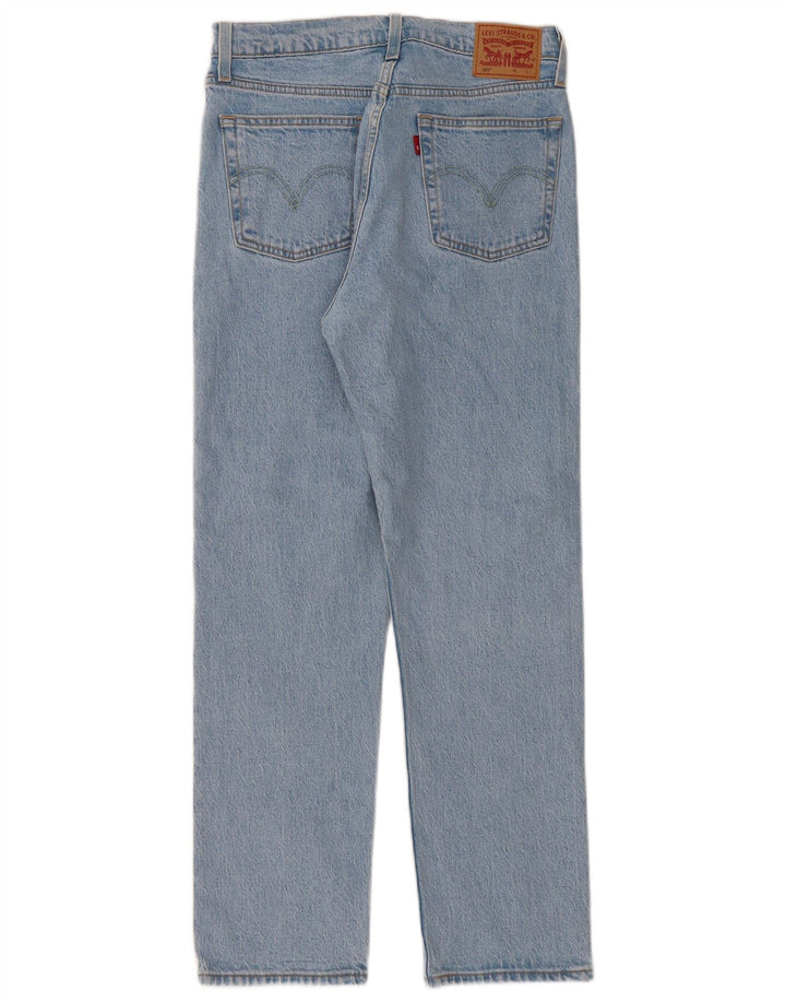 Calça jeans feminina Levi's 501 Straight W28 L28 azul algodão