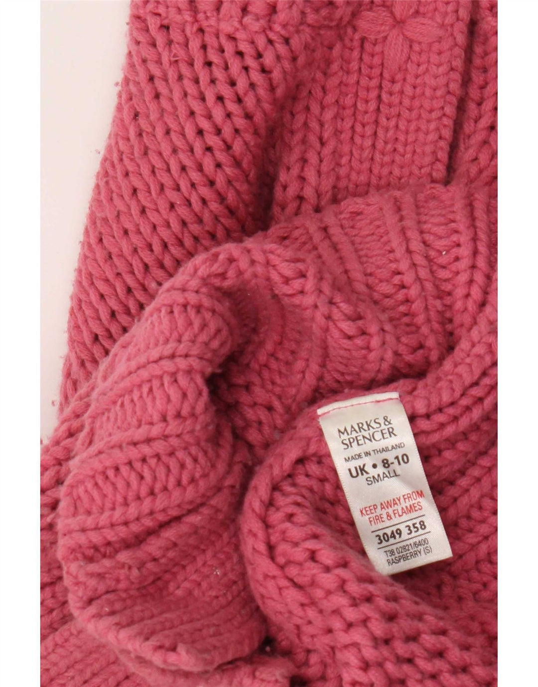 Suéter cardigã feminino Marks & Spencer Regular Fit Reino Unido 8/10 pequeno rosa