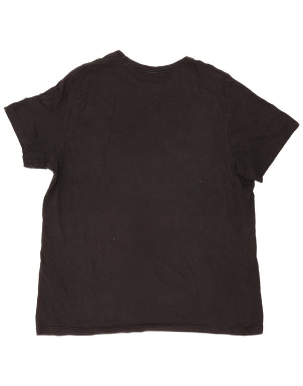 Camiseta Nike masculina gráfica Top 2XL algodão preto