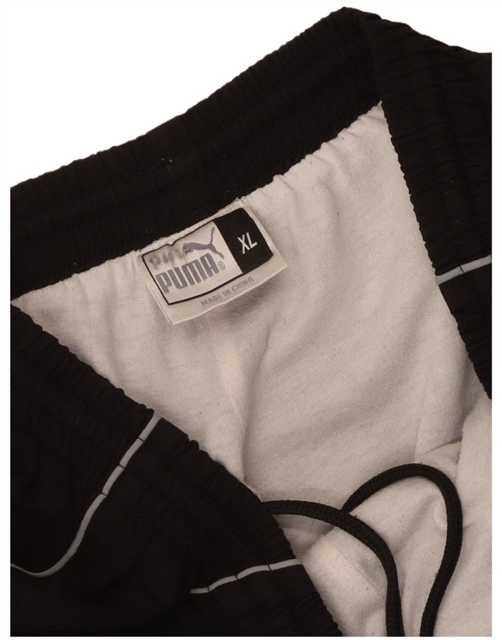 Calça de treino masculina Puma XL preta poliéster