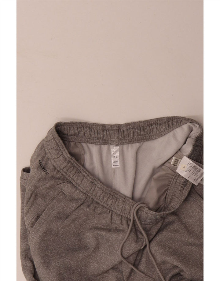 Calças de treino ADIDAS femininas Aeroready UK 20 2XL cinza poliéster