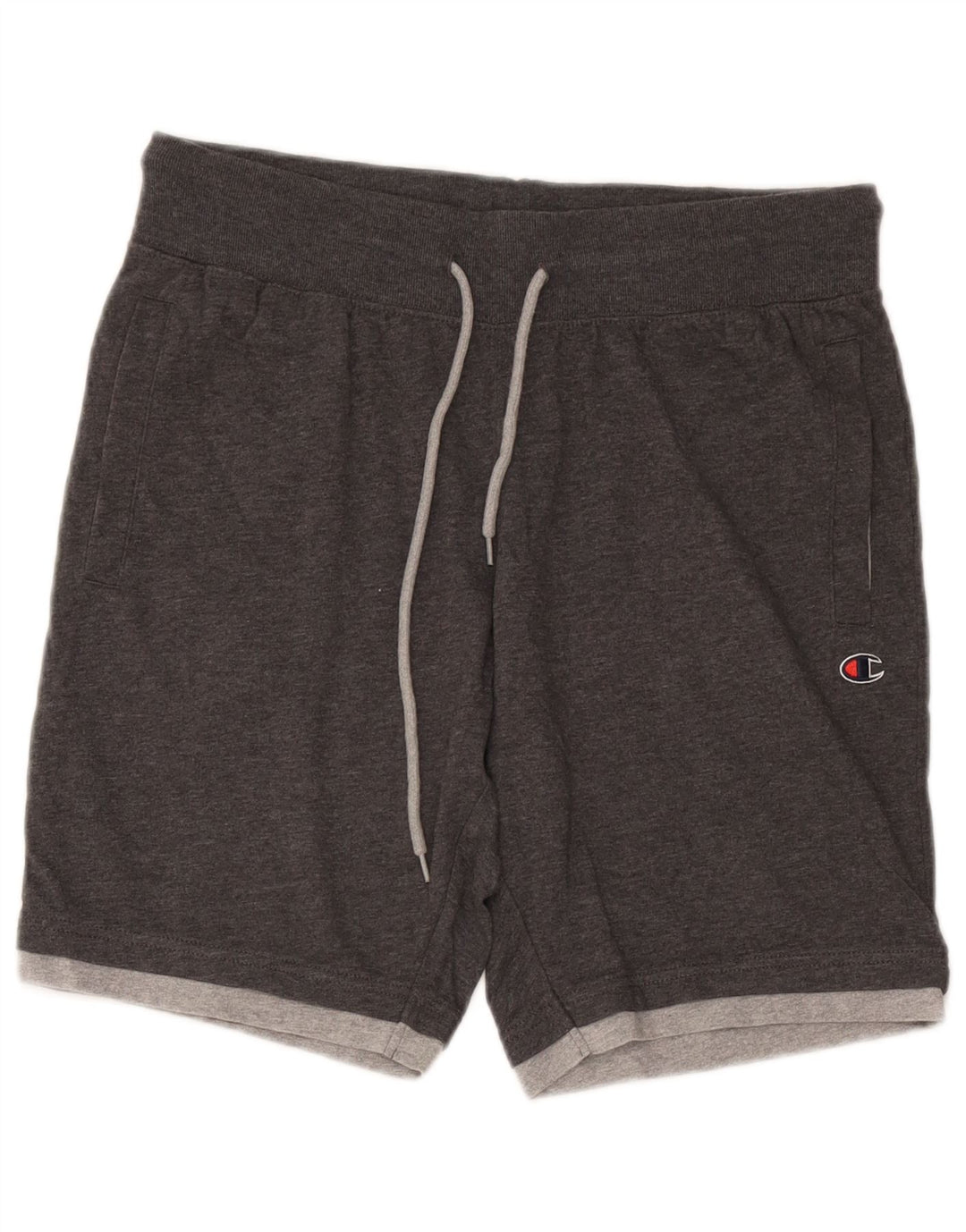 Shorts esportivos masculinos Champion cinza médio