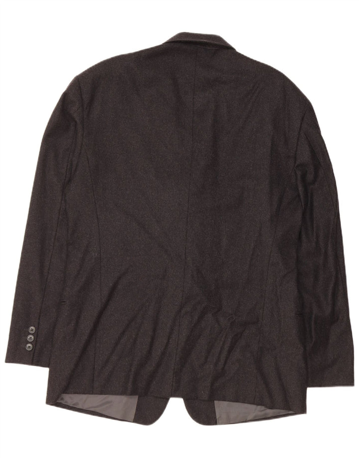 Jaqueta blazer masculina EMPORIO ARMANI com 2 botões Reino Unido 38 médio preto lã nova