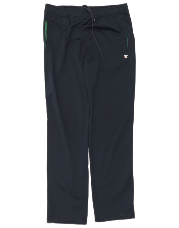 Calça de treino masculina Champion pequena azul marinho poliéster