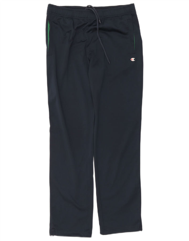 Calça de treino masculina Champion pequena azul marinho poliéster