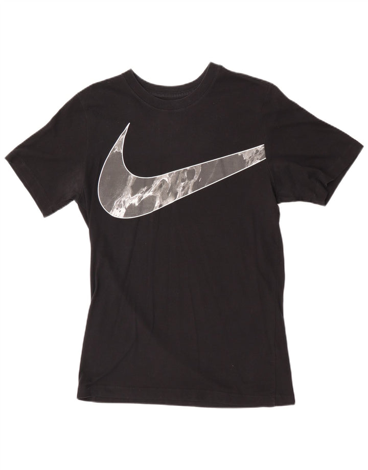 Camiseta Nike Masculina Dri Fit Graphic Top Pequeno Algodão Preto