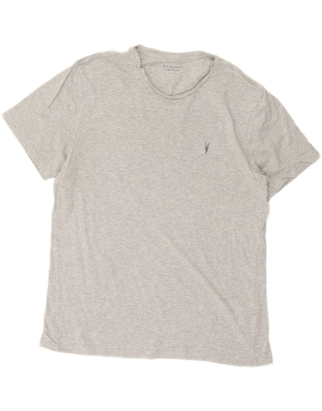ALL SAINTS Womens T-Shirt Top UK 18 XL Grey Cotton Vintage All Saints and Second-Hand All Saints from Messina Hembry 
