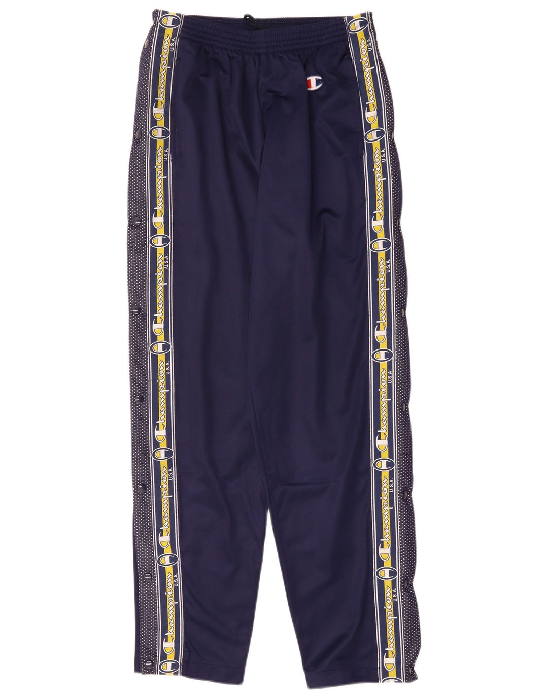 Calça esportiva masculina Champion USA Graphic pequena azul marinho poliéster