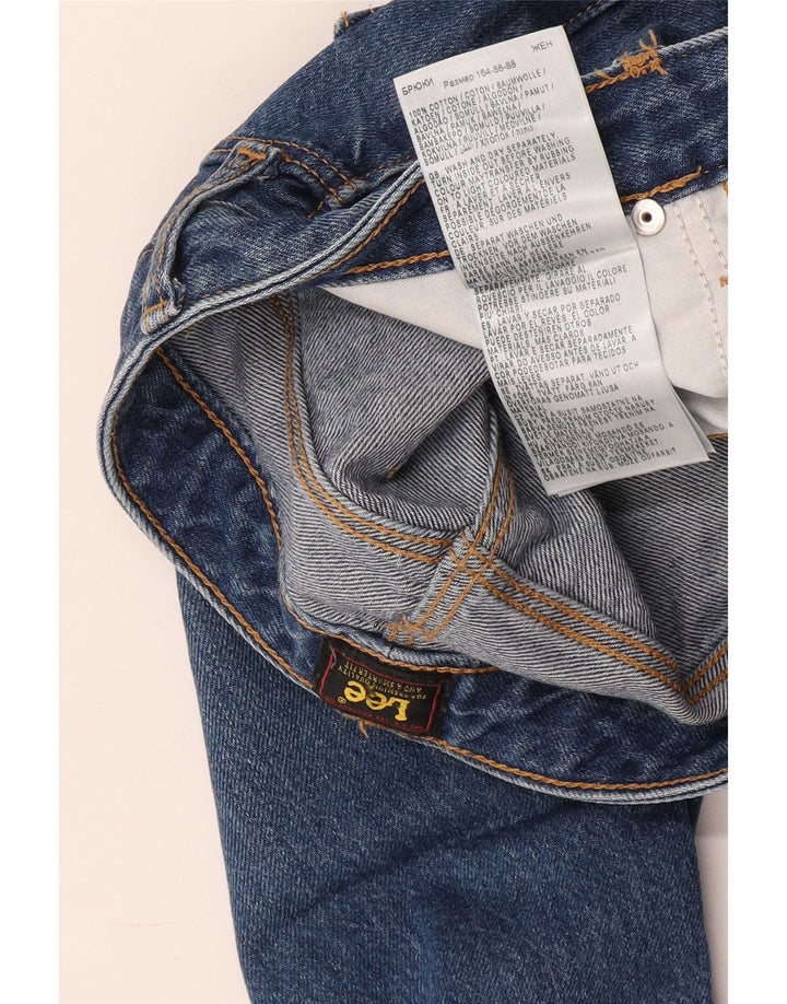Lee Mens Carol Calça Jeans Cropped W28 L25 Azul Algodão
