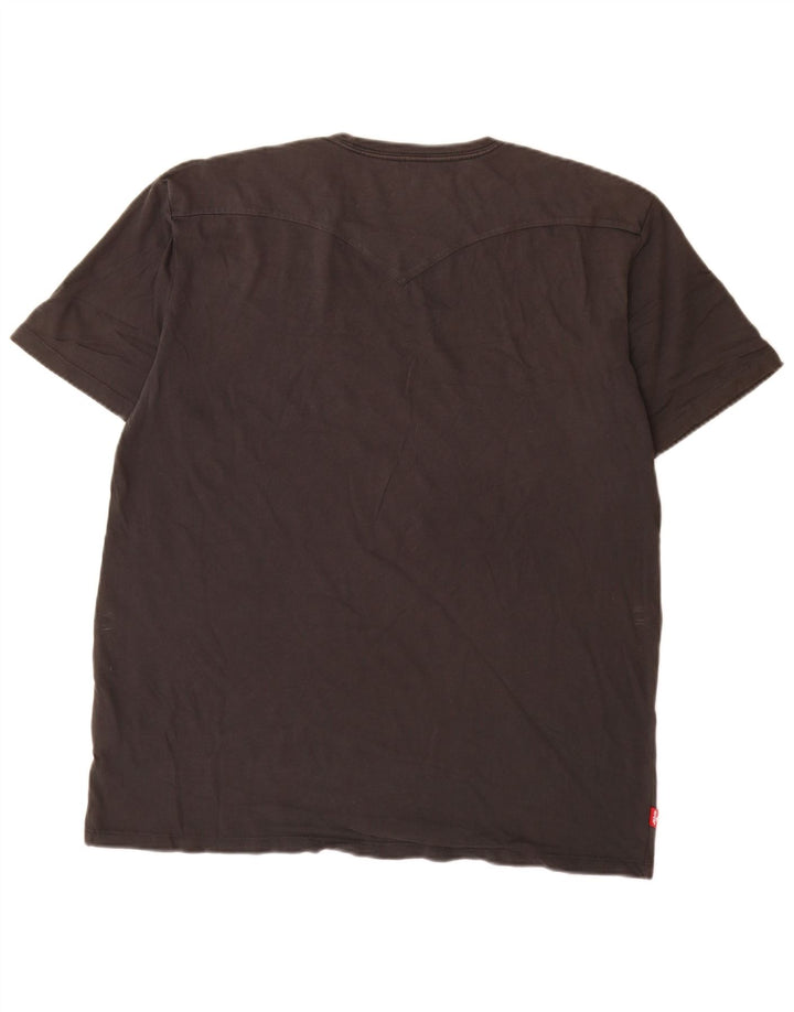 Camiseta gráfica masculina Levi's Top XL algodão cinza