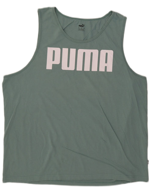 Colete gráfico masculino Puma 2XL verde