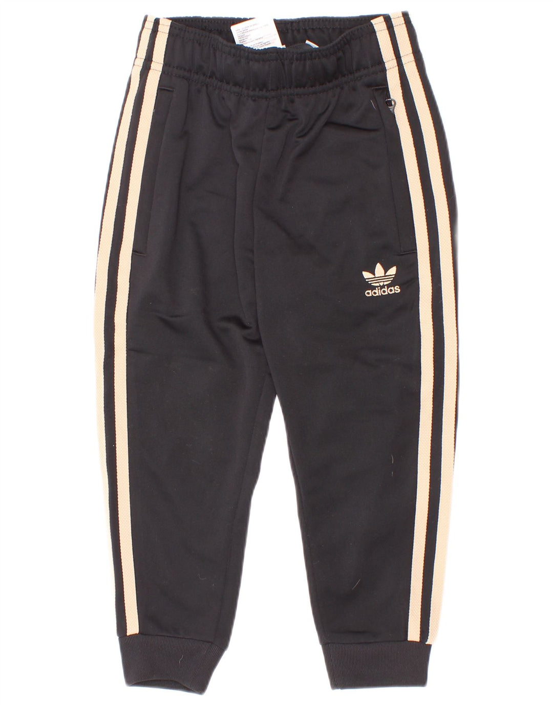 Adidas meninos calças de treino joggers 3-4 anos preto poliéster