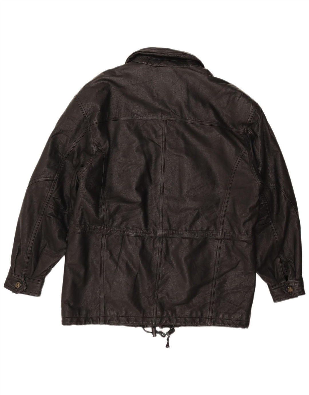 Jaqueta de couro masculina DON CAMILLO IT 48 couro preto médio