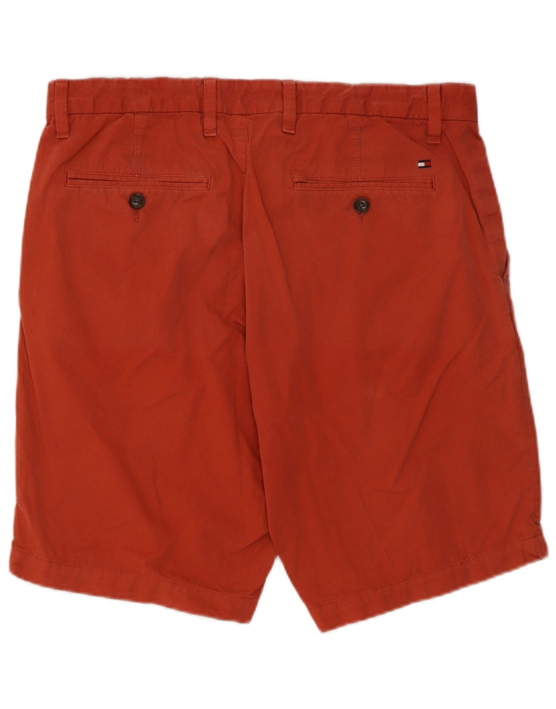 Tommy Hilfiger Mens Chino Shorts W33 Médio Algodão Vermelho