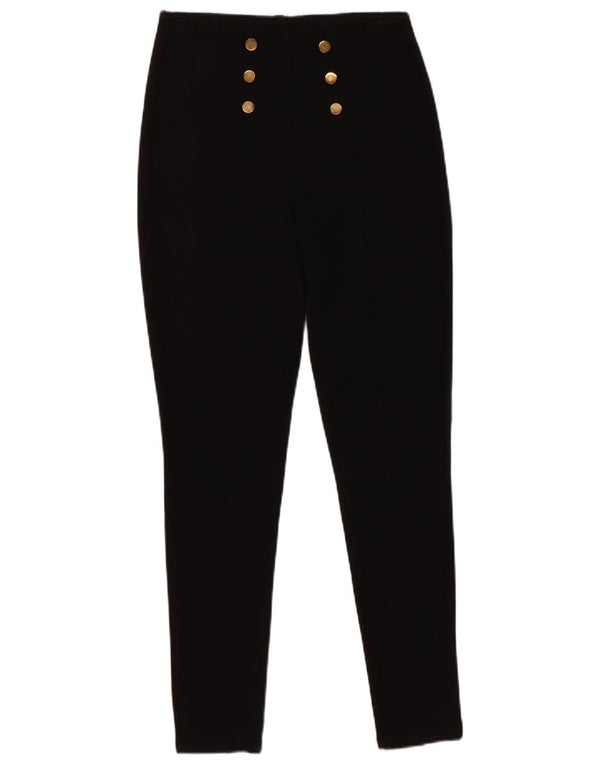Calça feminina casual skinny Zara pequena W26 L25 preta