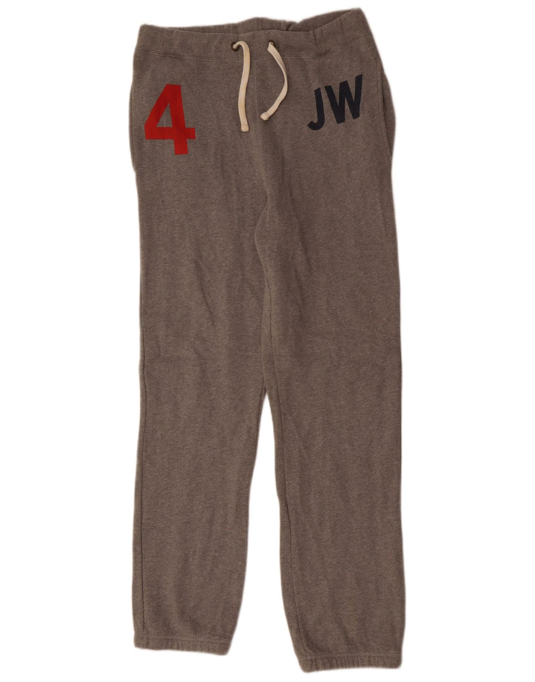 JACK WILLS Calça esportiva masculina gráfica joggers pequeno algodão cinza