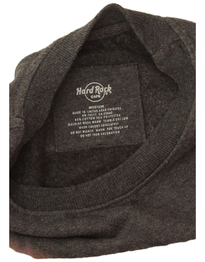 Hard Rock Cafe Masculino Hollywood Graphic Moletom Jumper Cinza Médio Salpicado