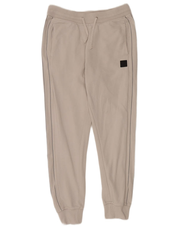 Calça de treino feminina Fila Joggers UK 10 pequeno algodão branco