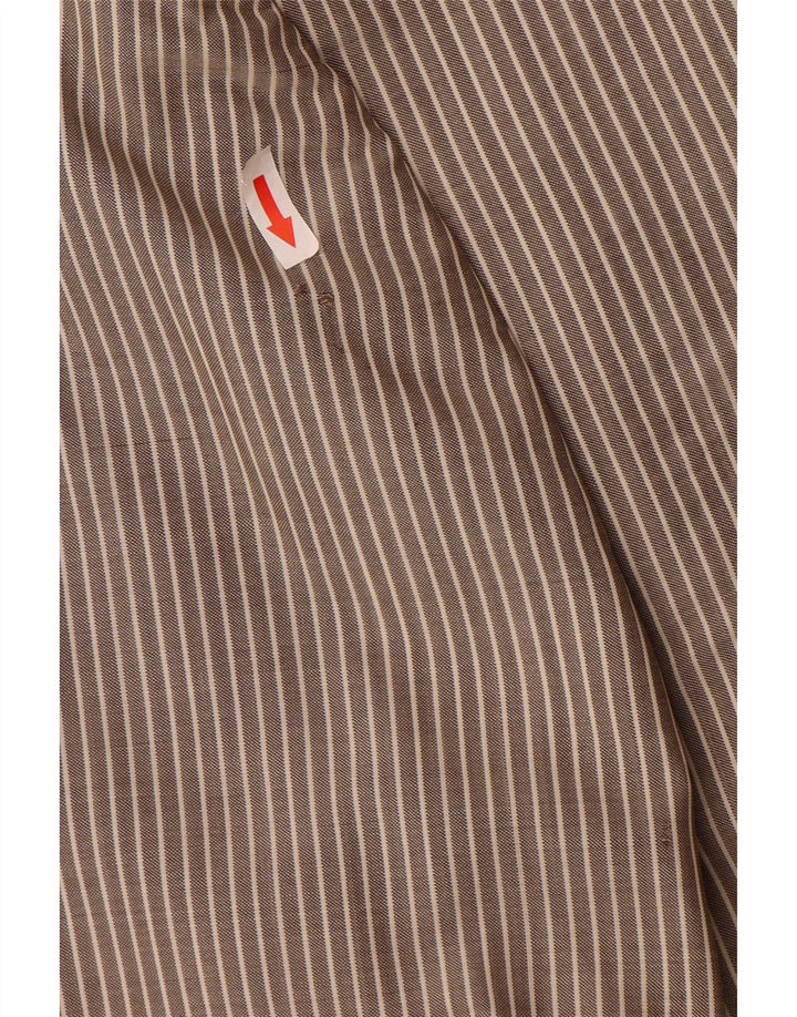 Jaqueta blazer masculina de 2 botões Hugo Boss EU 54 2XL cinza risca de giz lã virgem