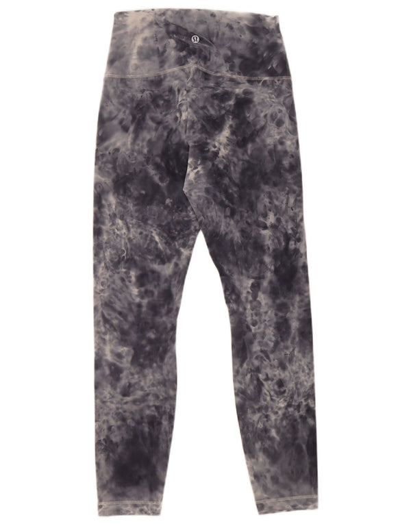 Lululemon Leggings feminino US 4 pequeno cinza tie-dye