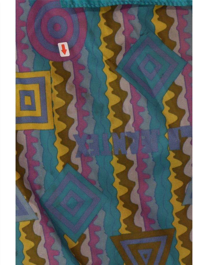 Jaqueta de chuva masculina com capuz J Jeantex IT 50/52 grande geométrica multicolorida