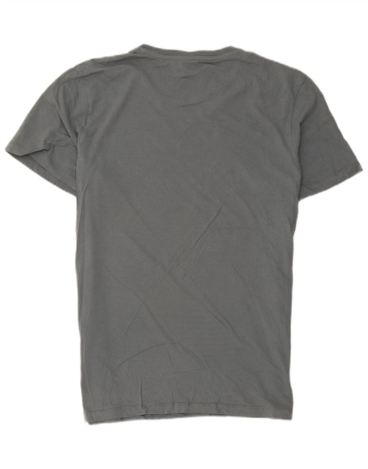 Camiseta gráfica masculina Jack & Jones grande algodão cinza