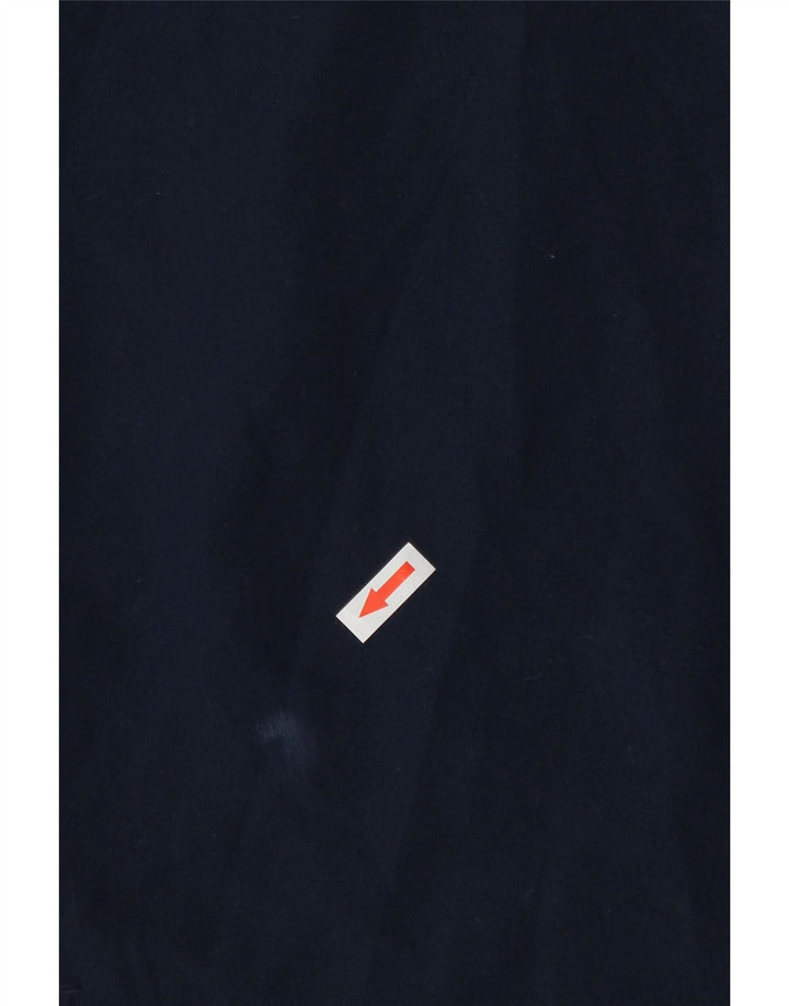 Calça de treino masculina Adidas pequena azul marinho poliéster