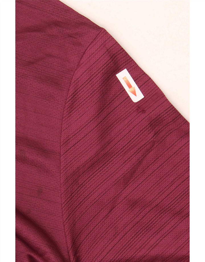 Camiseta Nike Masculina Dri Fit Top Grande Poliéster Listrado Borgonha