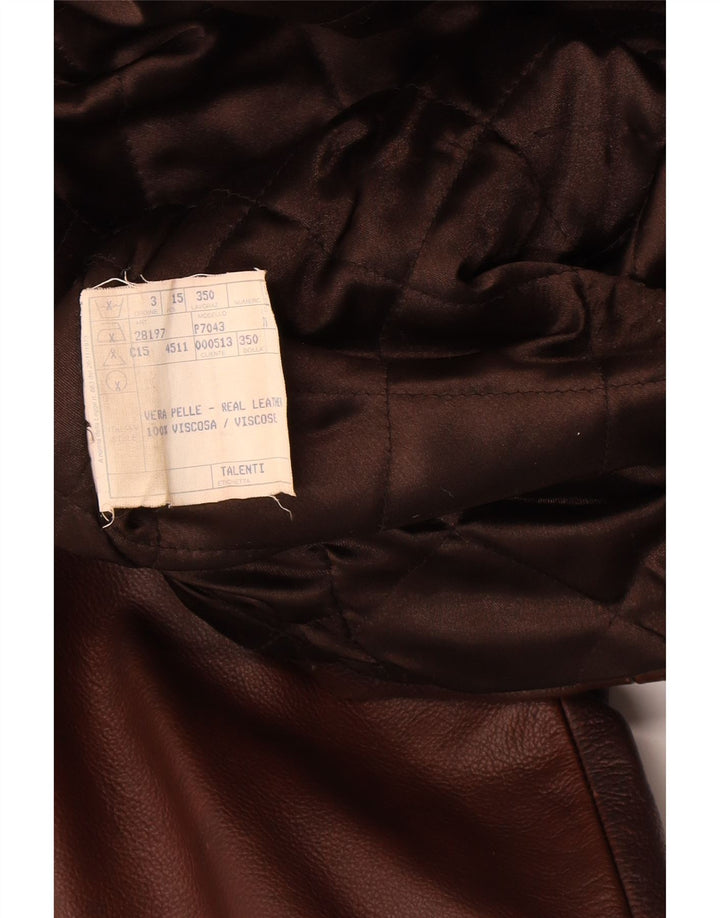 Jaqueta de couro masculina Hide Park IT 52 XL couro marrom